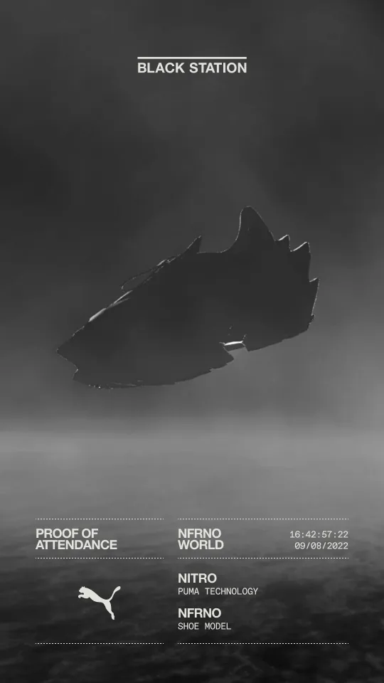 Puma NFRNO 50 percent share card with bold product-led storytelling.