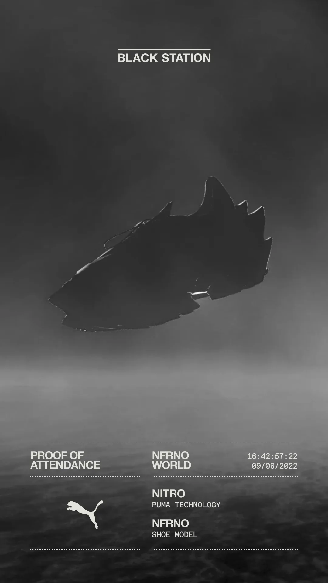 Puma NFRNO full share card composition with bold product-led storytelling.
