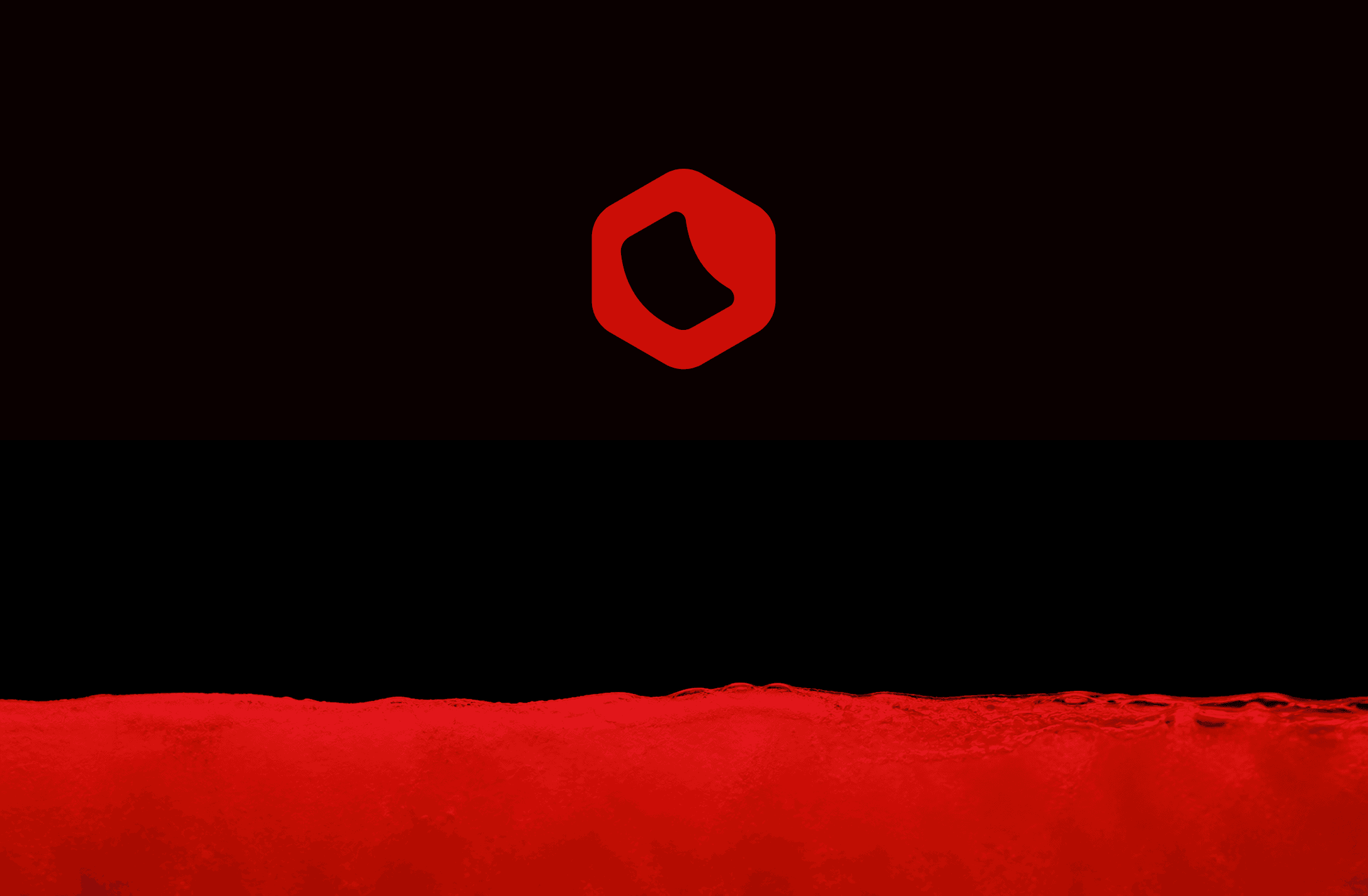 Selfso red brand world with the product mark floating above a textured ground.